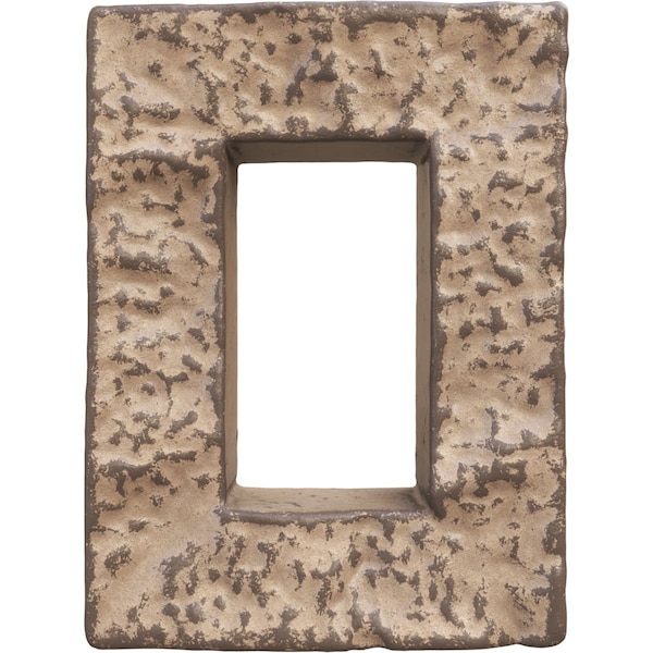 Ekena Millwork 4"W x 3"D x 7 7/8"H Universal Electrical Cover for StoneWall Faux Stone Siding Panels, Smokey Ridge PNUEC04X08SR - main